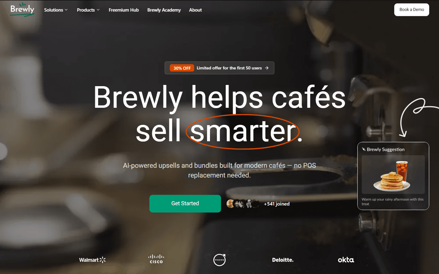 Brewly website screenshot